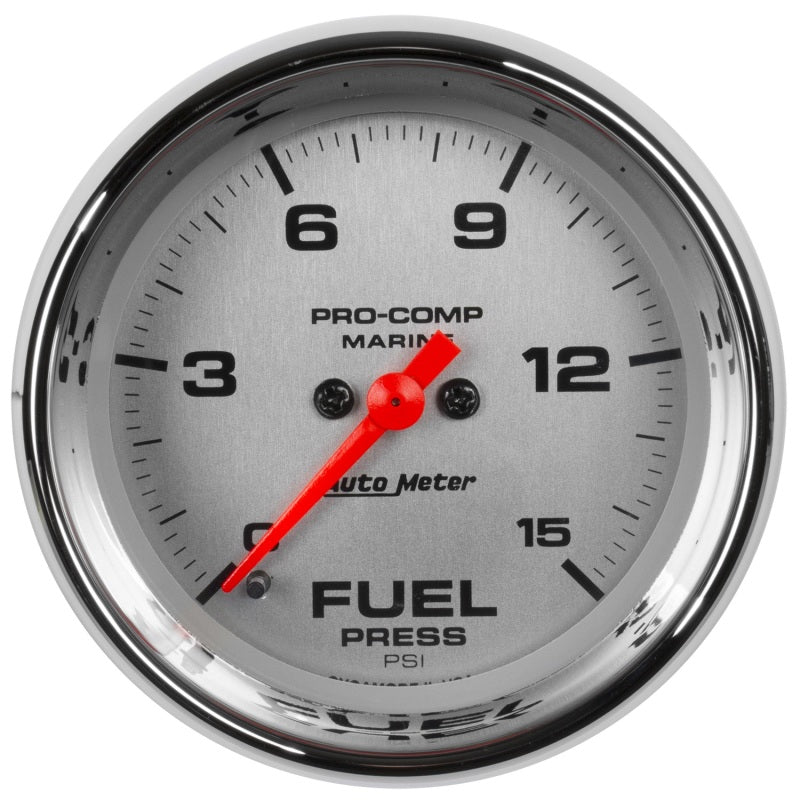 Autometer 2-1/16in 15PSI Digital Stepper Motor Marine Chrome Ultra-Lite Gauge 200848-35 200848-35 Photo - Primary