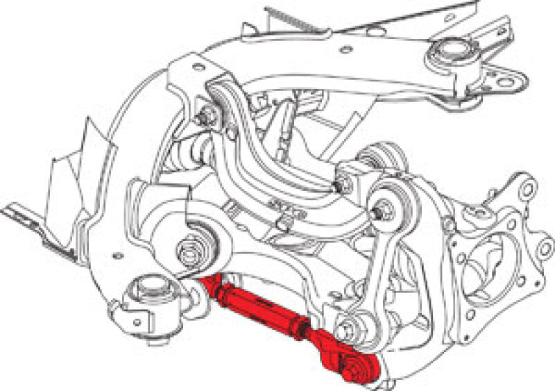 SPC Performance 15-20 Ford Mustang Toe Control Arm 72380 72380 Line Art