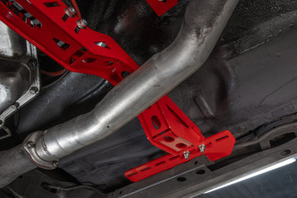 UMI Performance 78-88 GM G-Body Modular Adjustable Transmission Crossmember - Red 3108-R 3108-R Photo - Mounted