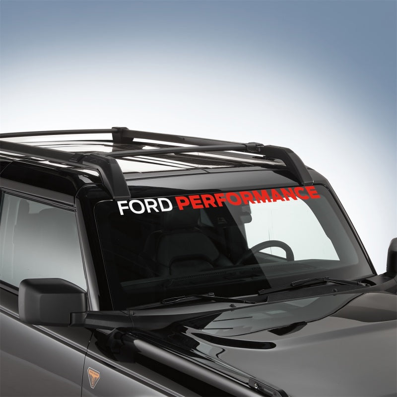 Ford Racing Ford Performance Bronco Windshield Banner - White/Red M-1820-BRR M-1820-BRR Photo - Mounted