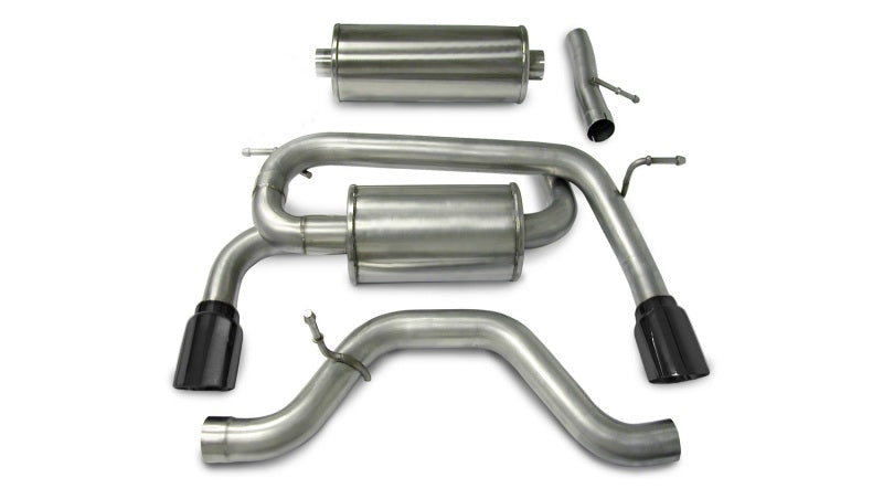 Corsa 06-08 Hummer H3 3in Cat-Back Dual Rear w Single 4in Black Pro-Series Tips 14212BLK 14212BLK Photo - Primary