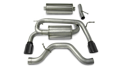 Corsa 06-08 Hummer H3 3in Cat-Back Dual Rear w Single 4in Black Pro-Series Tips 14212BLK 14212BLK Photo - Primary