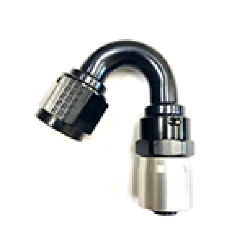 Fragola -10AN Male Rad. Fitting x 150 Degree Sport Crimp Hose End 3115010-RAD 3115010-RAD Photo - Primary
