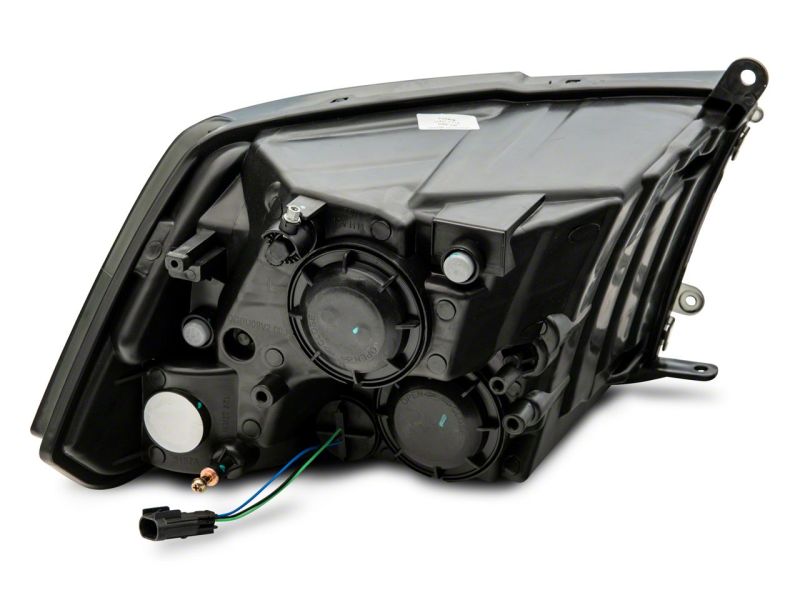 Raxiom 09-18 Dodge RAM 1500 Axial OEM Rep Headlights w/ Dual Bulb- Chrome Housing (Smoked Lens ) R118021 R118021 Photo - Close Up