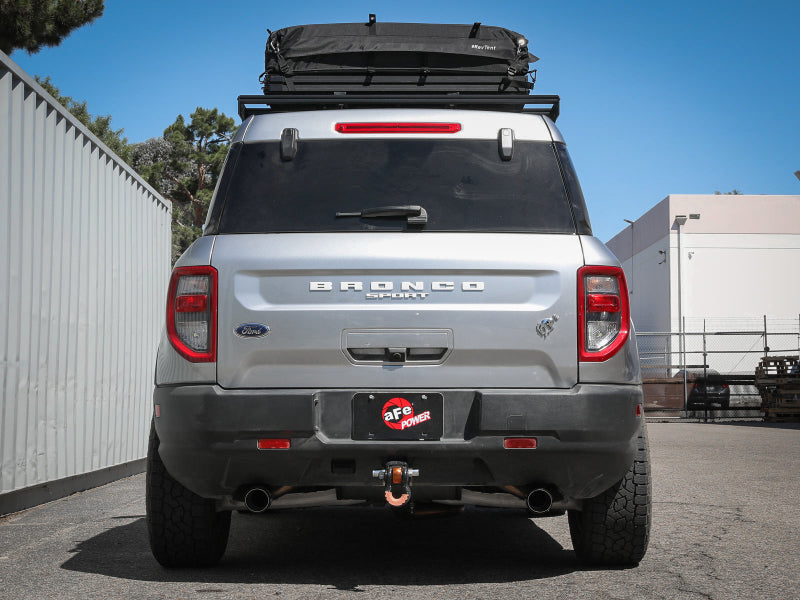 aFe Ford Bronco Sport 21-22 L3-1.5L (t)/L4-2.0L (t) Vulcan Cat-Back Exhaust System- Carbon Tips 49-33142-C 49-33142-C Photo - Mounted