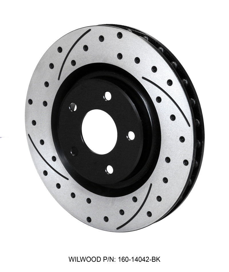 Wilwood Rotor-Front-SRP-C5/C6 Vette R/H-BLK 12.80 x 1.25 - 5 x 4.75 160-14042-BK 160-14042-BK Photo - Primary