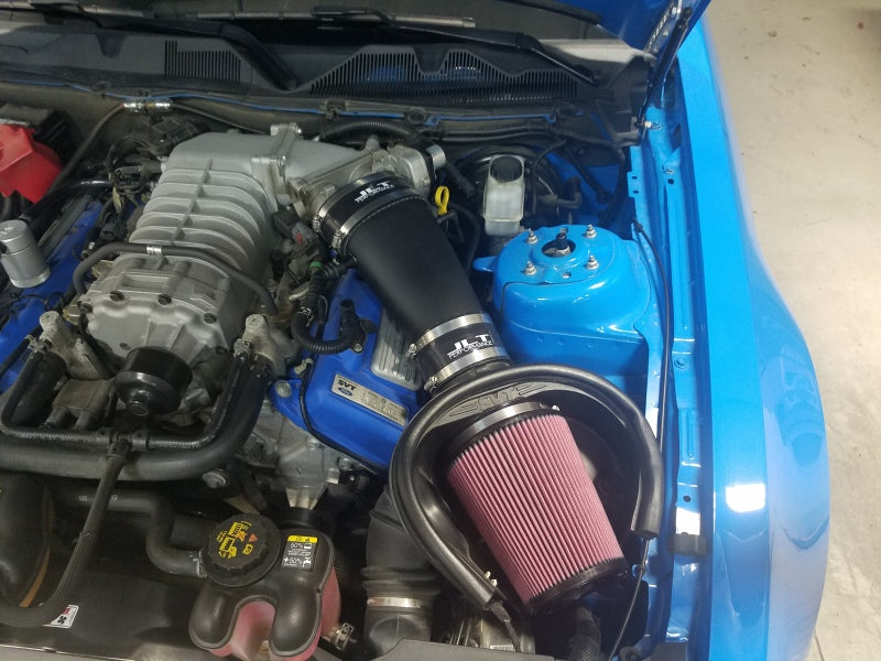 JLT 10-14 Ford Mustang GT500 Black Textured Induction Kit w/Replacement Red Air Filter JLTIK-GT500-10-F JLTIK-GT500-10-F Photo - Primary