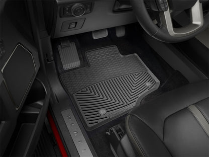 WeatherTech 2015+ Ford F-150 Front Rubber Mats - Black W345 Photo - Mounted