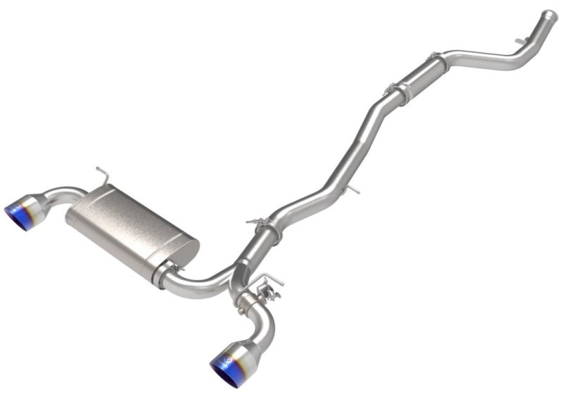 aFe POWER Takeda 2021 Toyota Supra 2.0L (t) 2.5in-3in 304 SS CB Exhaust w/ Blue Tips 49-36050-L 49-36050-L User 1