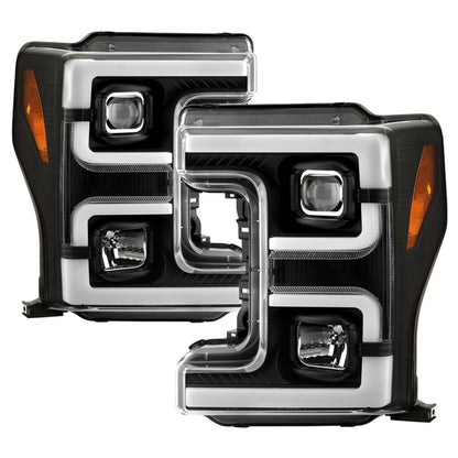 Spyder 17-18 Ford F250/F350/F450 Halogen Model Only -White Light Bar- Black- PRO-YD-FS17HALSI-BK 5087850 5087850 Photo - Primary