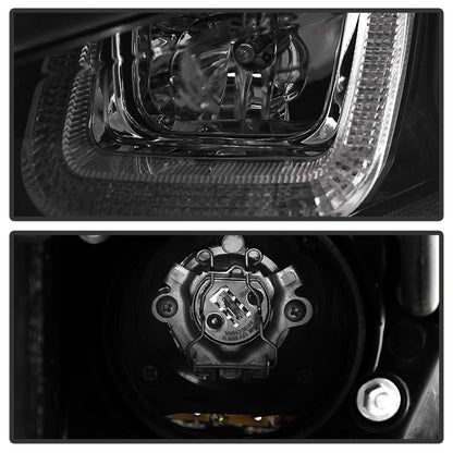 Spyder Volkswagen Golf VII 14-16 Projector Headlights DRL LED Red Stripe Blk PRO-YD-VG15-RED-DRL-BK 5080592 5080592 User 1