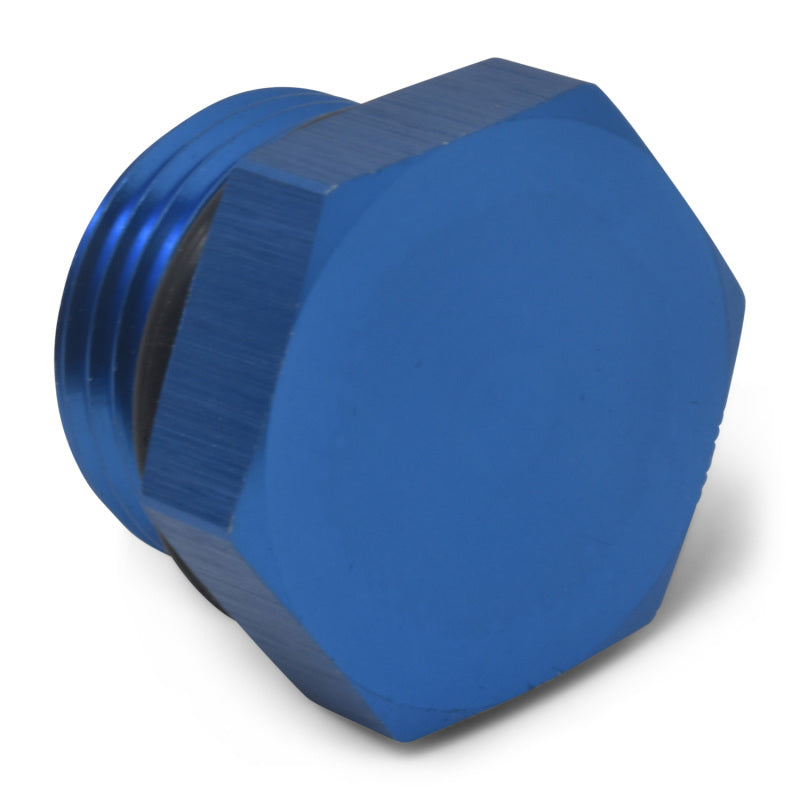 Russell -3 AN Straight Thread Plug Adapter (Blue Finish) 660250 Photo - out of package