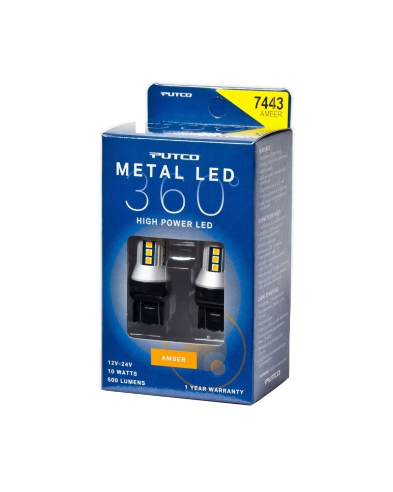 Putco Metal LED 360 - Amber 7443 347443A-360 Photo - Primary