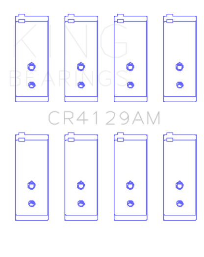 King Engine Bearings Toyota 18R/21R (Size +0.75mm) Connecting Rod Bearing Set CR4129AM0.75 CR4129AM0.75 Photo - Primary