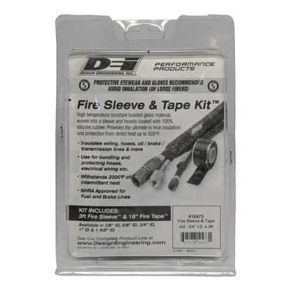 DEI Fire Sleeve and Tape Kit 3/4in I.D. x 3ft 10473 10473 Photo - Unmounted