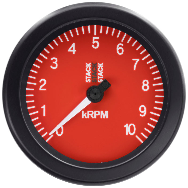 Autometer Stack Sport 88mm 0-10K RPM Tachometer - Red ST100-010R ST100-010R User 4