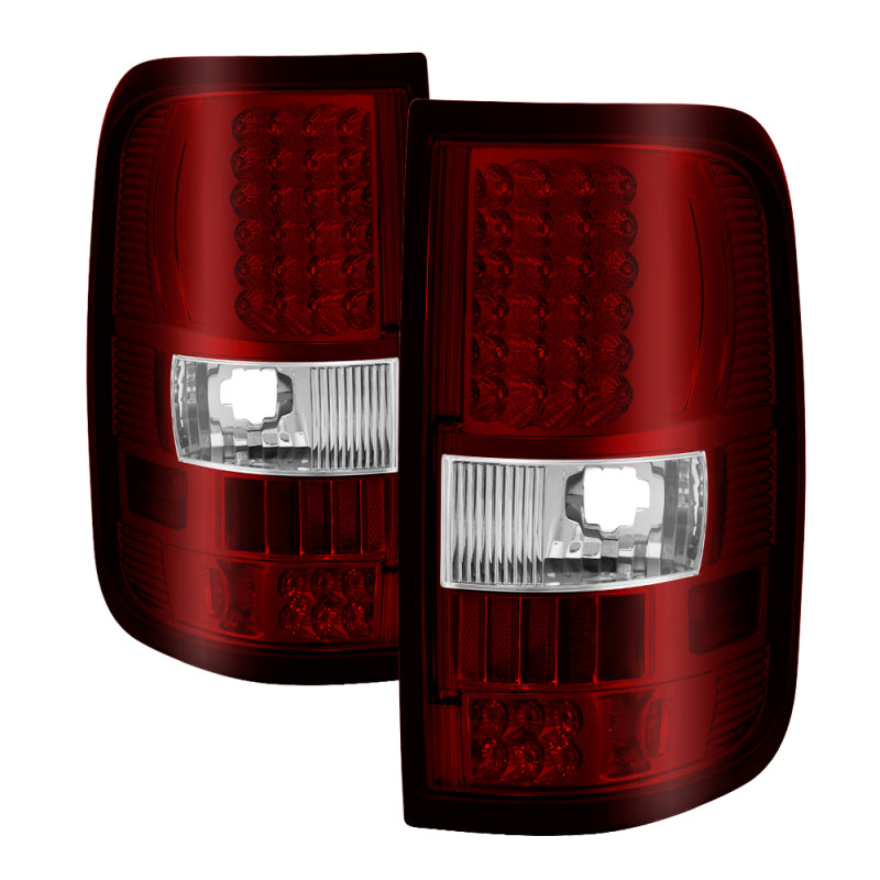 SPYDER Xtune Ford F150 Styleside 04-08 LED Tail Lights Red Clear ALT-ON-FF15004-LED-RC 5034069 5034069 Photo - Primary