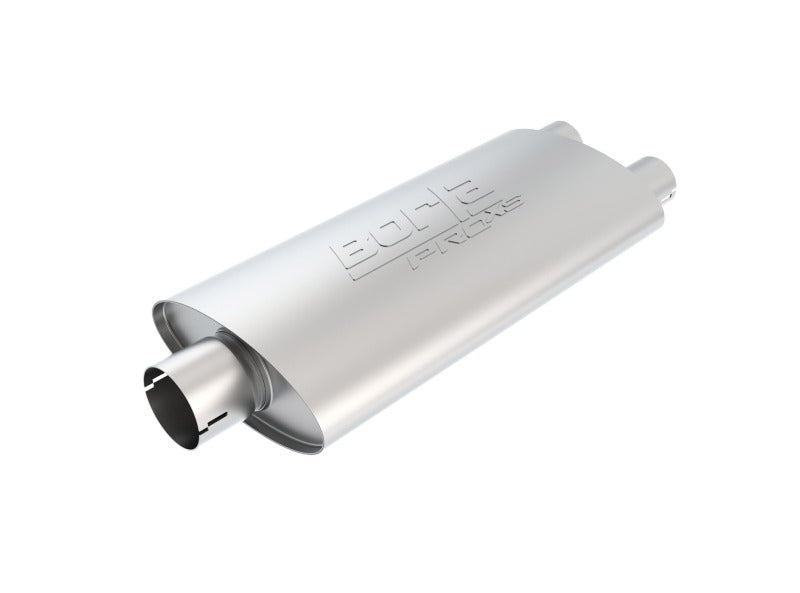 Borla Universal Center/Dual Oval 3in In/2.25in Out 19in x 4in x 9.5in Notched ProXS Muffler 400486 400486 Photo - Primary