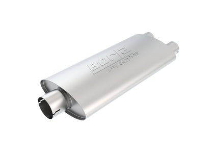 Borla Universal Center/Dual Oval 3in In/2.25in Out 19in x 4in x 9.5in Notched ProXS Muffler 400486 400486 Photo - Primary