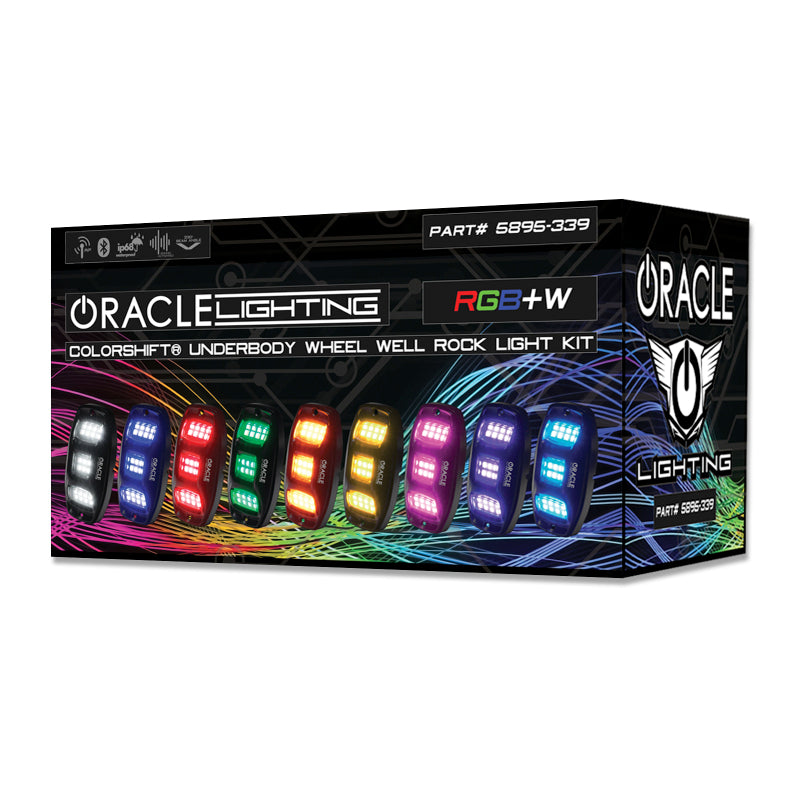 ORACLE Lighting Oracle Underbody  RGB+W Wheel Well Rock Light Kit - 4 PCS - ColorSHIFT 5895-339 5895-339 Photo - in package