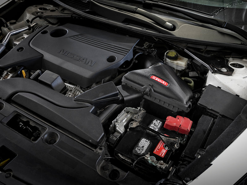 aFe Takeda Stage-2 PRO 5R Cold Air Intake System Nissan Altima 13-18 I4-2. TR-3021B-R Photo - Mounted