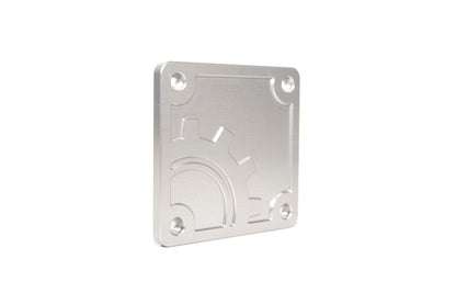 BuiltRight Industries 2020 Jeep Gladiator Bed Plug Plate Cover (Alum) - Silver 110015 110015 Photo - Close Up