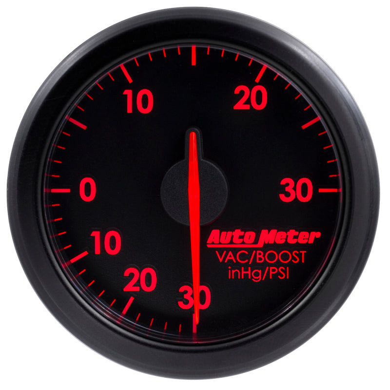 Autometer 2-1/16" Boost/Vac, 30 IN HG/30 Psi, Airdrive, Black 9159-T User 2
