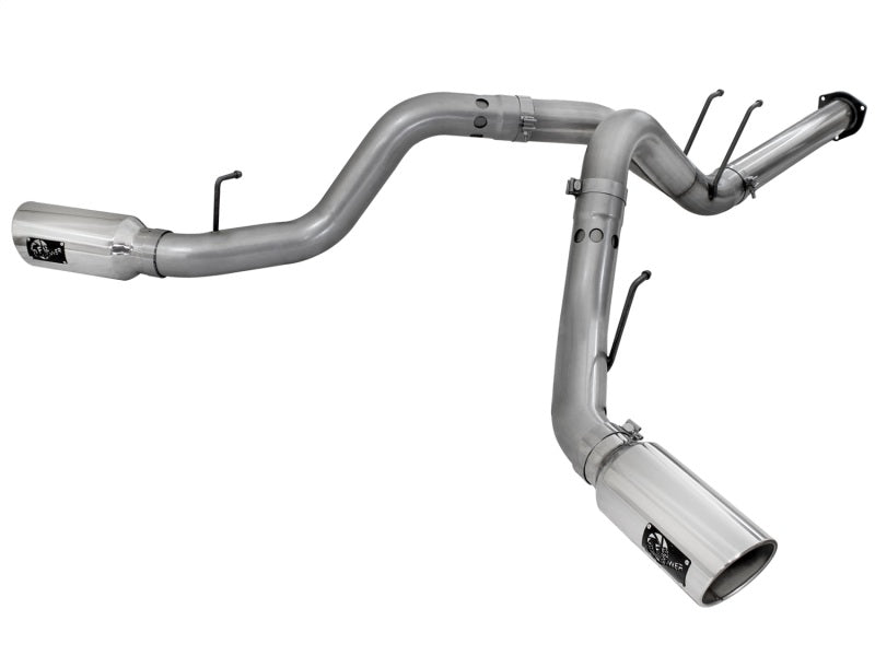 aFe  POWER 49-43065-P Large Bore-HD 4" 409 SS DPF-Back Exhaust System 49-43065-P Photo - Primary