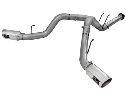 aFe  POWER 49-43065-P Large Bore-HD 4" 409 SS DPF-Back Exhaust System 49-43065-P Photo - Primary