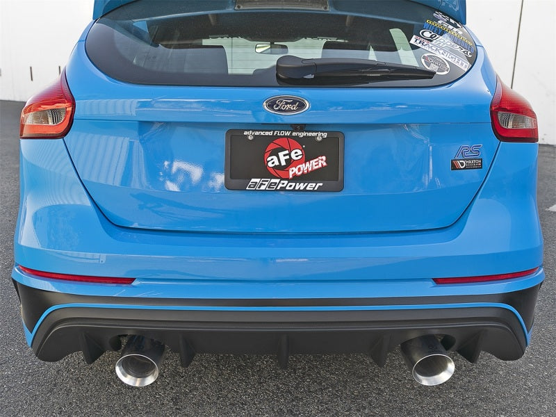 aFe Takeda 3in 304 SS Cat-Back Exhaust w/ Polished Tip 16-18 Ford 49-33103-P Photo - Mounted