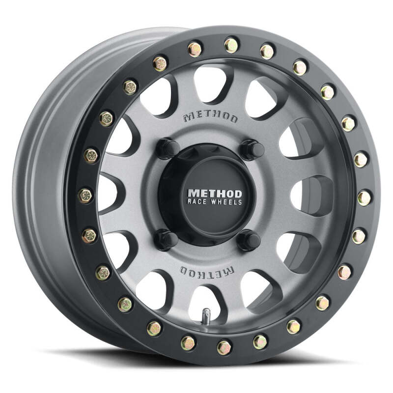Method Wheels Method MR401 UTV Beadlock 15x7 / 5+2/38mm Offset / 5x4.5 / 72 CB Titanium - Matte Black Ring Wheel MR40157012852B MR40157012852B Photo - Primary