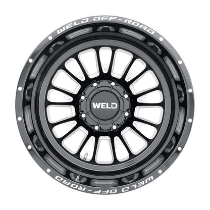 Weld Off-Road W121 20X8.25 Scorch Outer 8X165.1 ET-265 BS-5.67 Gloss Black MIL 121.6 W12108280N56 W12108280N56 Photo - Primary