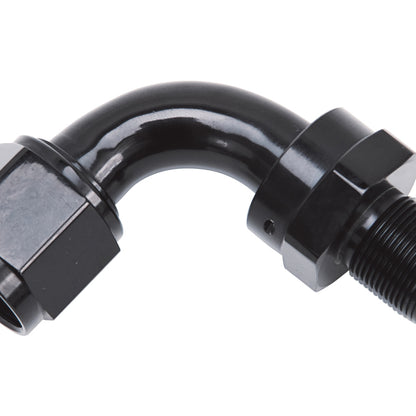 Russell -10 An Hose End Without Socket 90 Degree  Polished & Black Anodized 615183 Photo - Primary
