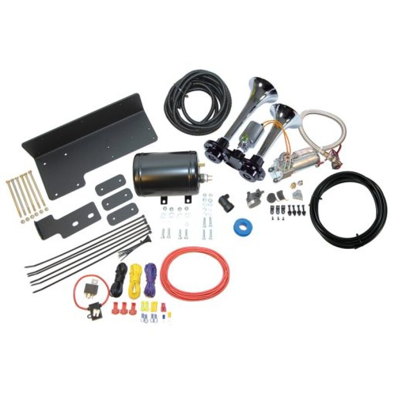 Kleinn Air Horns Kleinn 07-18 Jeep Wrangler JK/ JKU Onboard Air System w/ Model 99 Horns JEEPKIT-99 JEEPKIT-99 Photo - Primary