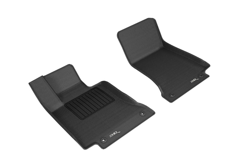 3D MAXpider 2015-2020 Mercedes Benz C-Class Sedan/Coupe W205/C205 Kagu 1st Row Floormat - Black L1MB10211509 L1MB10211509 Photo - Primary
