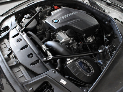 aFe Momentum Pro 5R Cold Air Intake System: BMW 528i/ix (F10) 12-16 L4-2.0 54-76303 Photo - Mounted