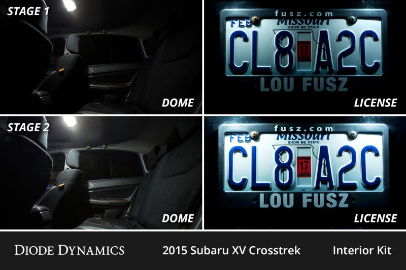 Diode Dynamics 13-16 Subaru XV Crosstrek Interior LED Kit Cool White Stage 1 DD0509 DD0509 User 3
