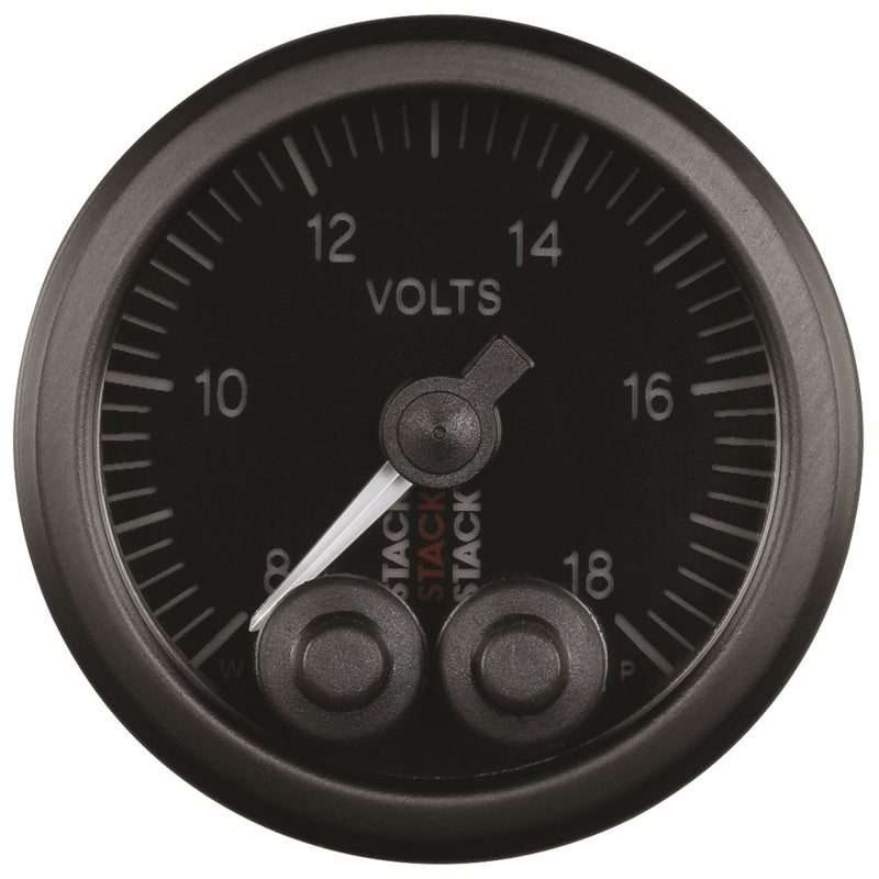 Autometer Stack 52mm 8-18V Pro-Control Battery Voltage Gauge -Black ST3516 ST3516 User 2