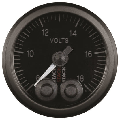 Autometer Stack 52mm 8-18V Pro-Control Battery Voltage Gauge -Black ST3516 ST3516 User 2