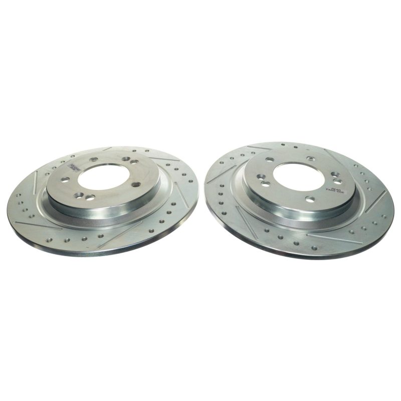 PowerStop Power Stop 21-22 Kia K5 Rear Drilled & Slotted Rotor (Pair) JBR1909XPR