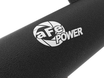 aFe BladeRunner Black 2-3/4in Aluminum Charge Pipe 2021 Toyota Supra GR (A90) I4-2.0L (t) B48 46-20488-B 46-20488-B Photo - Close Up