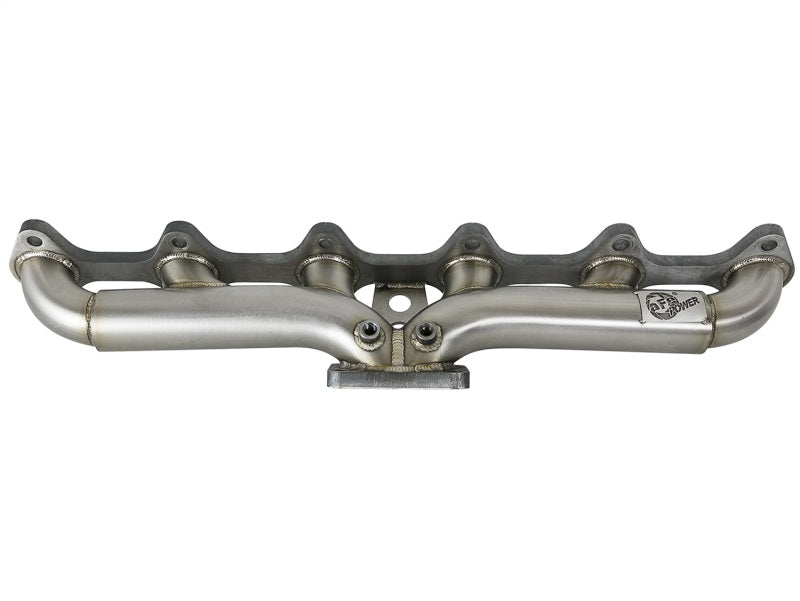 aFe Twisted Steel 304 Stalinless Header w/(T4) Turbo Manifold Dodge Diesel 48-32019 Photo - Unmounted