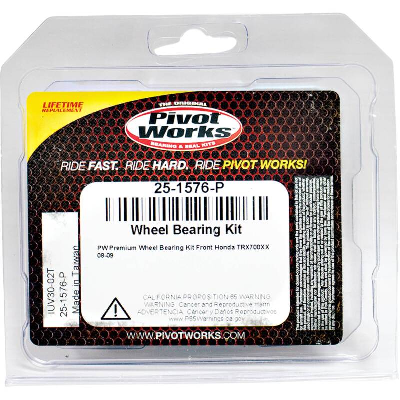 Pivot Works Honda Wheel Bearing Kit Premium Bearings 25-1576-P 25-1576-P Photo - Primary