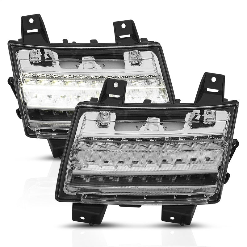 ANZO 18-19 Jeep Wrangler JL LED Chrome Clear w/ Sequential Signal 511082 511082 Photo - Primary