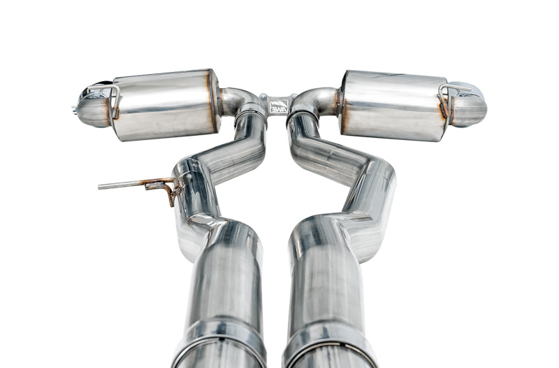 AWE 2020 Toyota Supra A90 Non-Resonated Touring Edition Exhaust - 5in Chrome Silver Tips 3020-32058 3020-32058 Photo - Close Up
