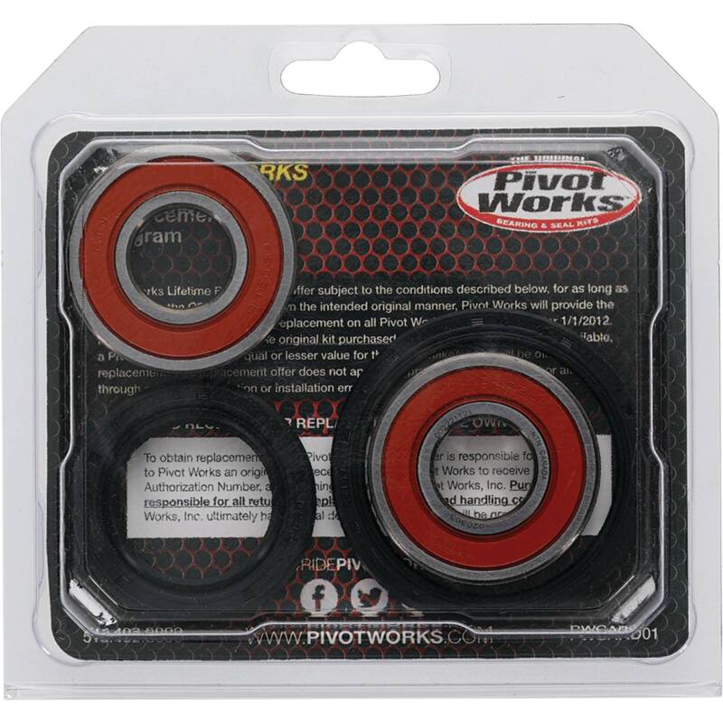 Pivot Works Honda Wheel Bearing Kit Premium Bearings 25-1604-P 25-1604-P Photo - Primary
