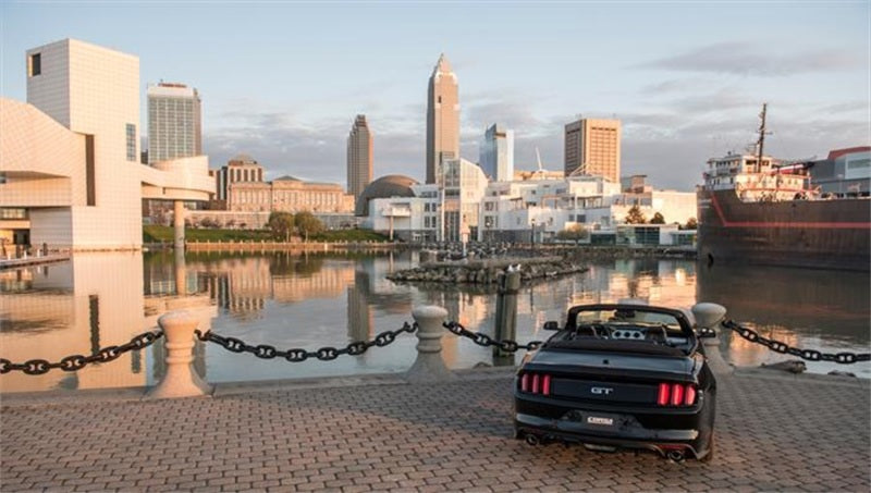 Corsa Performance 15-16 Ford Mustang GT Convertible 5.0L V8 Polished Xtreme Dual Rear 14342 Photo - Mounted