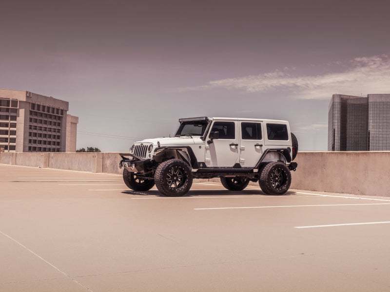 Road Armor 07-18 Jeep Wrangler JK Stealth Front Fender Flare Body Armor w/LED DRL - Tex Blk 507AFF0B 507AFF0B Photo - Primary