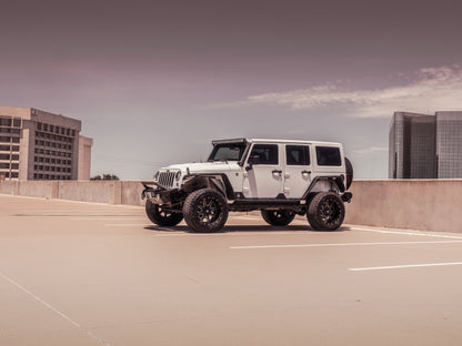 Road Armor 07-18 Jeep Wrangler JK Stealth Front Fender Flare Body Armor w/LED DRL - Tex Blk 507AFF0B 507AFF0B Photo - Primary