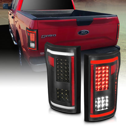 Anzo Ford F-150 15-17 L.E.D Tail Lights G2 Black 311285 Photo - Primary